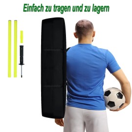6pcs Slalomstangen-Set 150cm Sprunghafte Agilität Stangen Traingsstangen Gelb QEENTOE