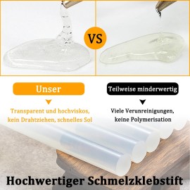 2KG Heissklebestifte Klebestifte Heißkleber Klebepatrone 11mmx 200mm Klebesticks QEENTOE